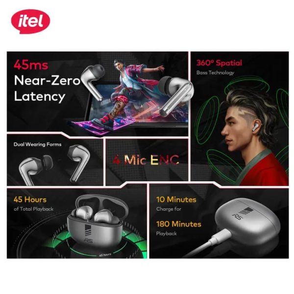 Itel Buds Fire Gaming TWS - Image 4