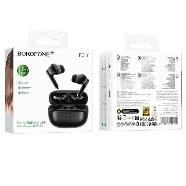 🔊 BOROFONE FQ10 TWS Wireless Earbuds – Long Battery Life | HiFi Audio - Image 3